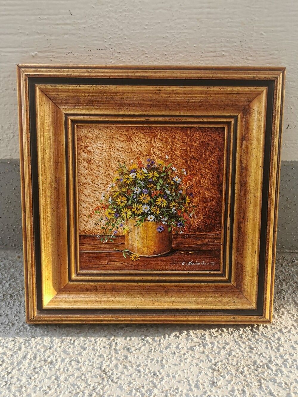 Gerda Neubacher 1982 Original Oil Painting Signed & Framed